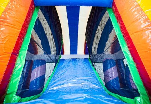 Indoor opblaasbaar multiplay unicorn springkasateel met een glijbaan en 3D objecten kopen voor kinderen. Bestel springkastelen online bij JB Inflatables Nederland