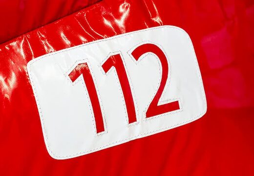 Indoor opblaasbaar multiplay brandweer springkussen met een glijbaan en 3D objecten kopen voor kinderen. Bestel springkussens online bij JB Inflatables Nederland