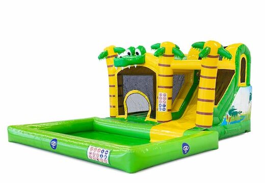 Jumpy happy splash krokodil springkussen bestellen bij JB Inflatables bij JB Inflatables Nederland. Koop springkussens online bij JB Inflatables Nederland