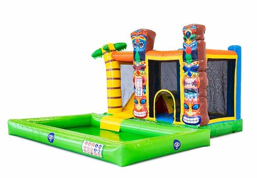 Multifunctioneel splash Hawaï springkasteel bestellen bij JB Inflatables Nederland. Koop springkastelen online bij JB Inflatables Nederland