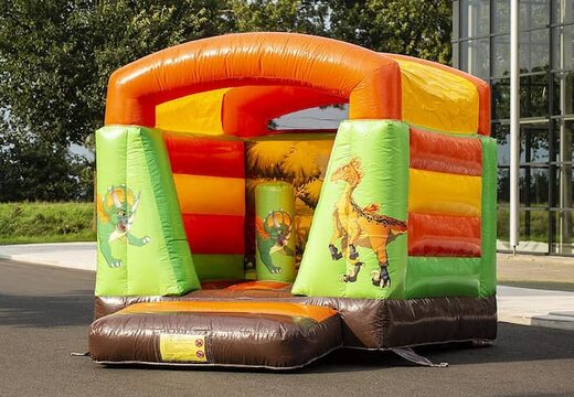 Klein overdekt luchtkussen kopen in thema dino voor kinderen. Koop luchtkussens online bij JB Inflatables