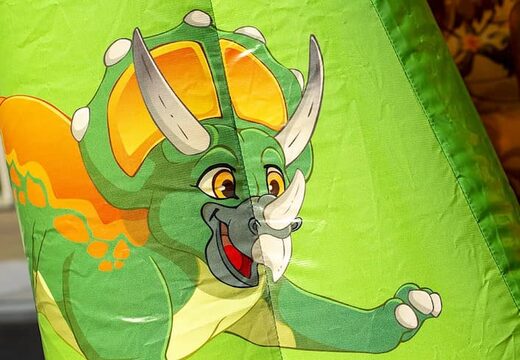 Klein overdekt springkasteel kopen in thema dinosaurus voor kinderen. Koop springkastelen online bij JB Inflatables Nederland