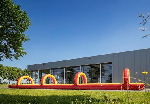 20 meter lange opblaasbare dubbele buischuifbaan kopen. Bestel opblaasbare buikschuifbanen nu online bij JB Inflatables Nederland