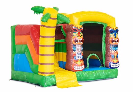 Mini splash bounce Hawaï springkussen met of zonder bad bestellen voor kinderen. Koop springkussen onlin bij JB Inflatables Nederland