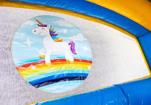 Splashy slide unicorn springkasteel kopen voor kinderen bij JB Inflatables Nederland. Bestel springkastelen online bij JB Inflatables Nederland