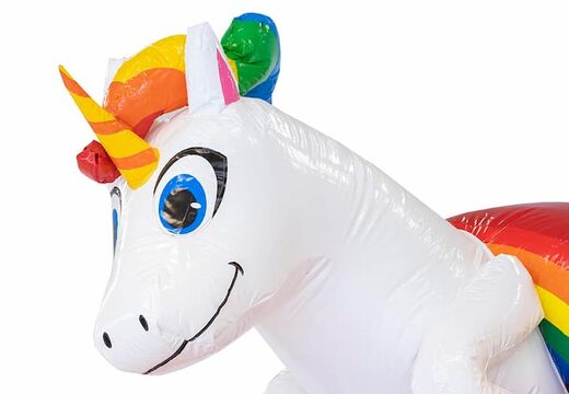 Multifunctioneel unicorn waterglijbaan springkasteel kopen bij JB Inflatables Nederland. Bestel springkastelen online bij JB Inflatables Nederland