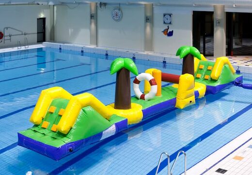 Opblaasbare waterstormbaan huren in hawaï thema voor kinderen