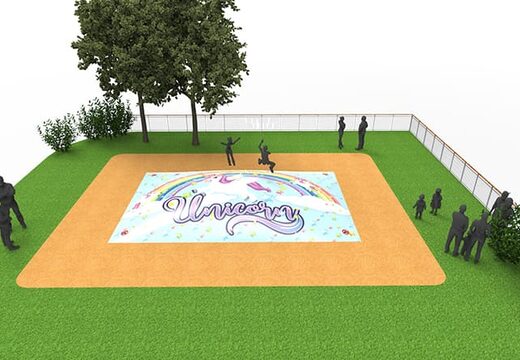 Opblaasbare airmountain in thema unicorn voor kinderen bestellen. Koop opblaasbare springberg nu online bij JB Inflatables Nederland