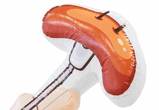 opblaasbare abraham bourgondier pop met bier en een worst in zijn hand te koop