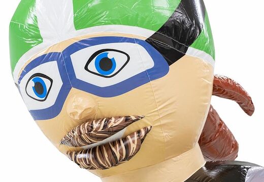 Opblaasbare extra grote abraham op groene motor te koop 