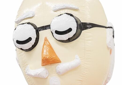 Opblaas Abraham pop blikvanger toilet wc kopen voor verjaardag 50 jubilaris bij JB Inflatables