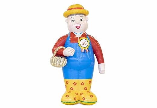 Opblaasbare Sarah pop boerin in de tuin blikvanger kopen voor 50 verjaardag vrouw feest jubileum bij JB Inflatables