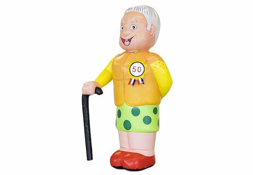 Koop opblaasbare Sarah pop getint blikvanger voor 50 verjaardag jubilaris feest bij JB Inflatables