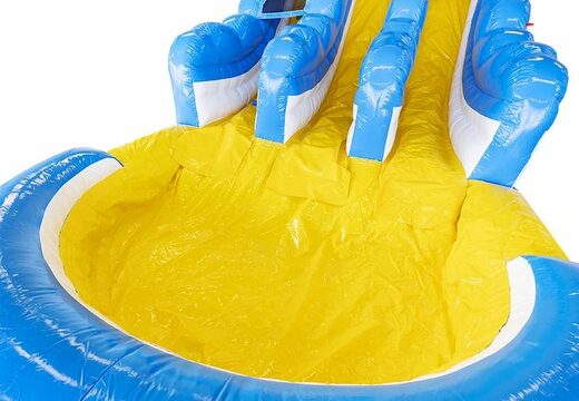 Grote inflatable glijbaan met dubbele slide kopen voor kinderen 