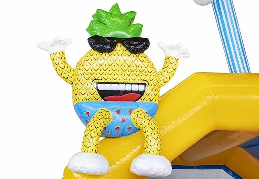 Springkasteel opblaasbaar met veel kleuren in summer party thema te koop voor kinderen