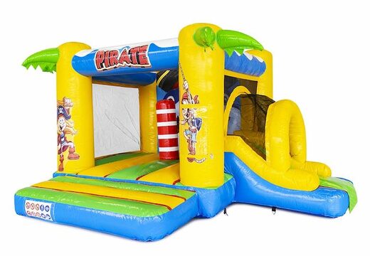 compact opblaasbaar luchtkussen in piraten thema kopen voor kinderen