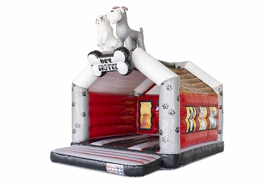 standaard opblaasbaar springkasteel in dierenhotel thema te koop voor kinderen