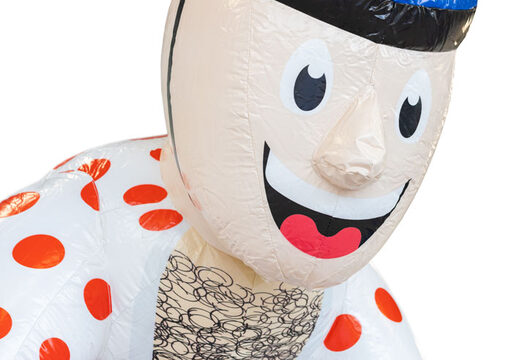 Opblaasbare pop Abraham wielrenner te koop voor jubileum