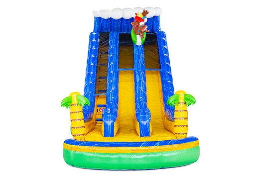 Opblaasbare waterglijbaan Waterslide D22 Hawai met tropisch thema te koop