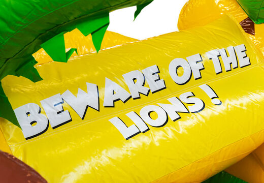 Opblaasbare Mini Multiplay springkasteel in thema Lion te koop voor kinderen. Bestel nu opblaasbare springkastelen bij JB Inflatables Nederland
