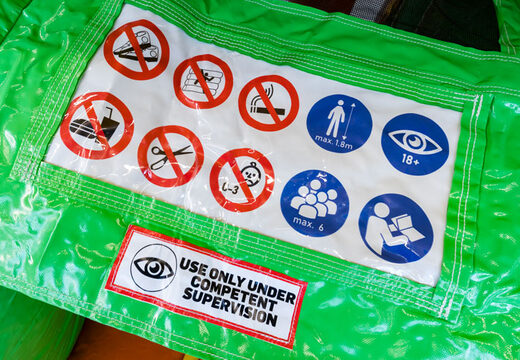 Koop opblaasbare Mini Multiplay springkasteel in thema Lion voor kinderen. Opblaasbare springkastelen te koop bij JB Inflatables Nederland