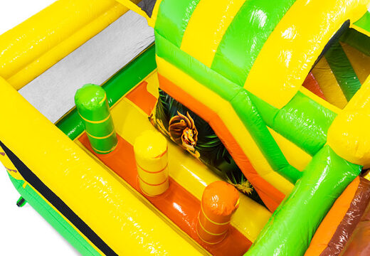 Bestel opblaasbare Mini Multiplay springkasteel in thema Lion voor kinderen. Opblaasbare springkastelen kopen bij JB Inflatables Nederland