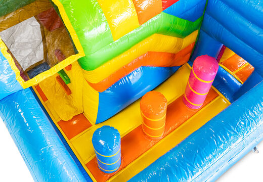 Koop opblaasbare Mini Multiplay Unicorn springkussen voor uw kids. Opblaasbare springkussens bestellen bij JB Inflatables Nederland