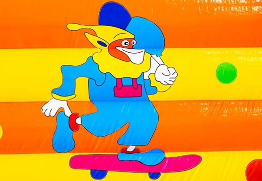 Clown detail springkasteel