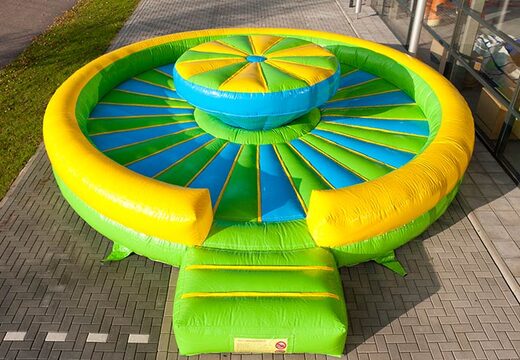 Verplaatsbaar springkasteel strijd spel kopen