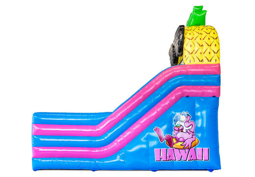 Springkasteel met glijbaan in Hawai thema bestellen bij JB Inflatables