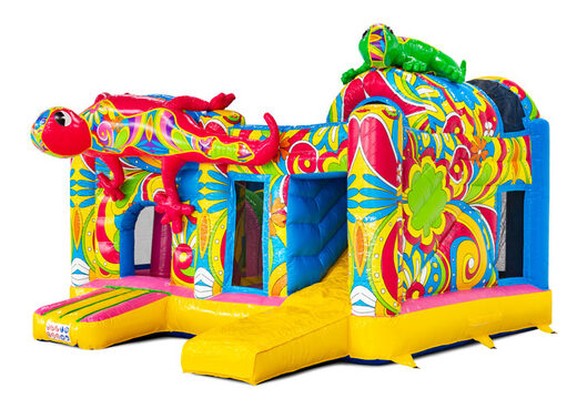 Geel roze blauw kleurrijke bloemenprints op Multiplay Ibiza JB Meppel