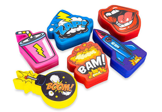 Softplay thema set comic afbeeldingen dieren