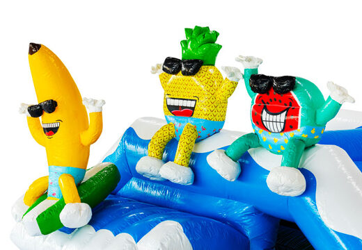 Springkussen thema Summer Party met 3d banaan, ananas en watermeloen online bestellen
