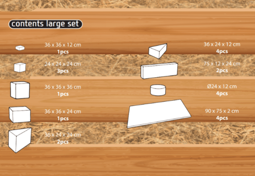 Inhoud van Softplay Large set in Farm thema online kopen