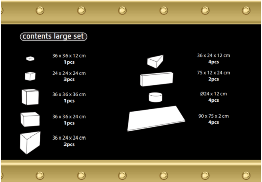 Inhoud van Softplay Large set in Pirate - Seaworld thema online kopen