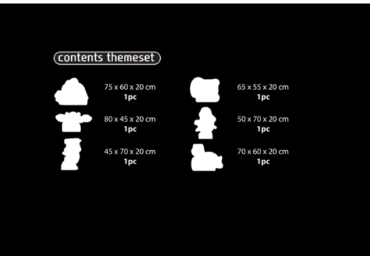 Inhoud van Softplay Themaset in Pirate - Seaworld thema online bestellen bij JB