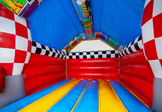 Bestel het A-frame springkussen in Comic stijl online bij JB Inflatables