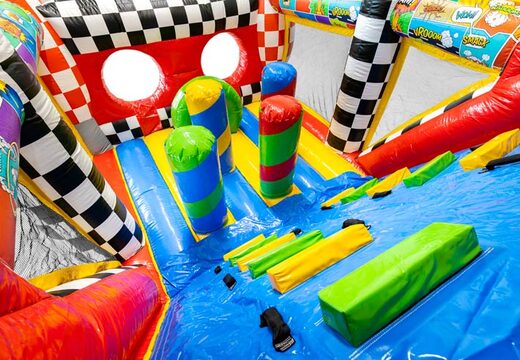 Hoge kwaliteit Comic-thema stormbaan met unieke hindernissen